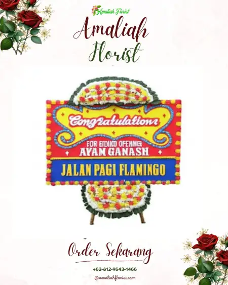 Sewa Papan Bunga Peken